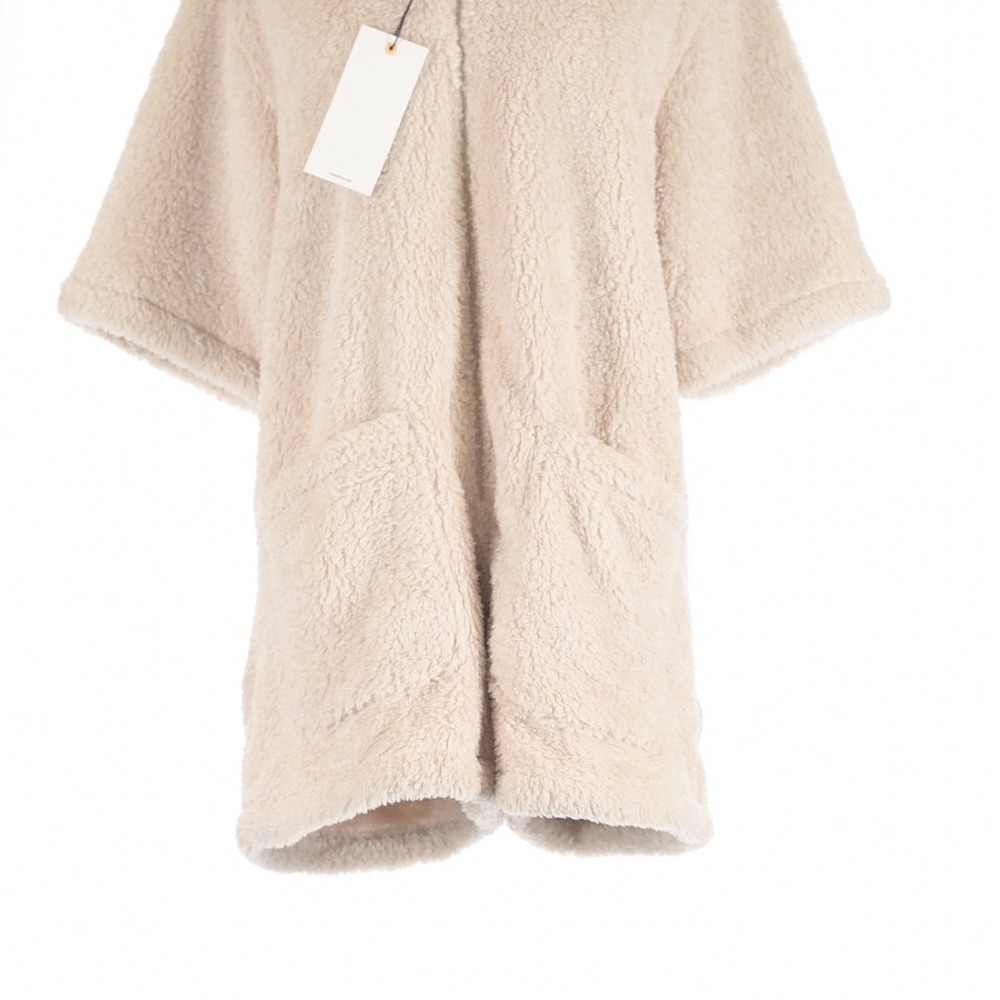 Rivet Utility Light Beige Stunner Teddy Sherpa Romper Small Cozy Loungewear - Picture 4 of 9